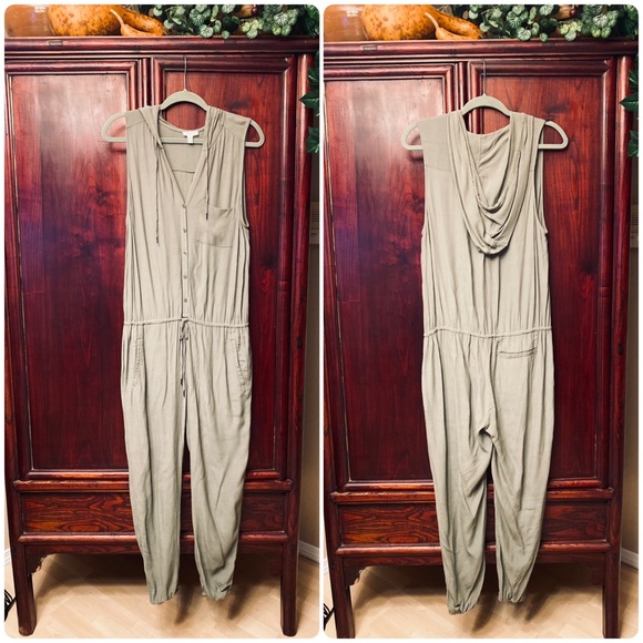 JOIE (SOFT) - Biltmore B Jumpsuit in Deep Lichen Green - L - Picture 1 of 16